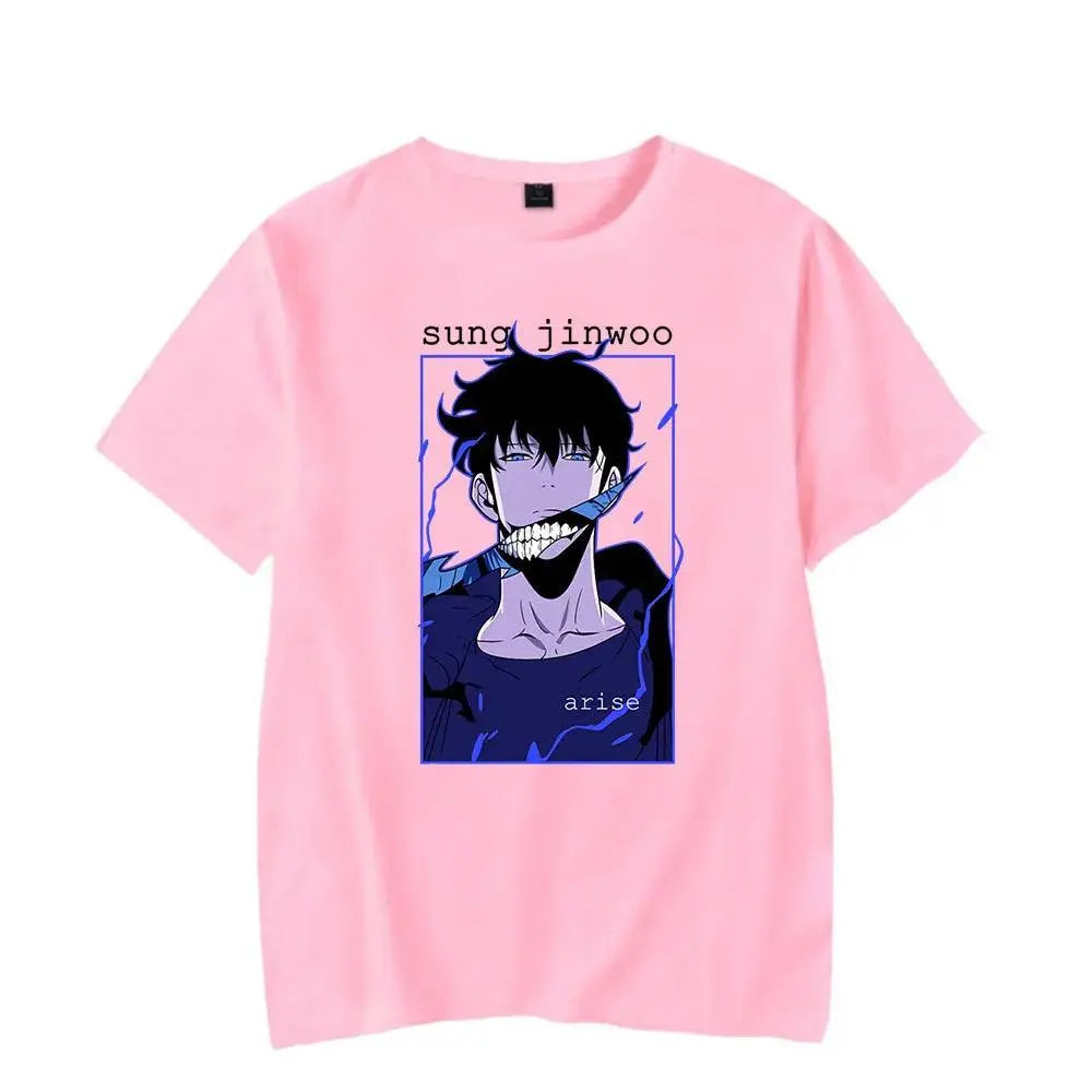Solo Leveling Sung Jinwoo Retro T-Shirt - Persona Heaven