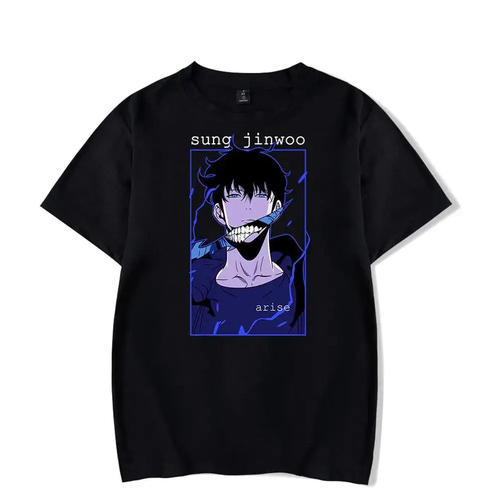 Solo Leveling Sung Jinwoo Retro T-Shirt - Persona Heaven