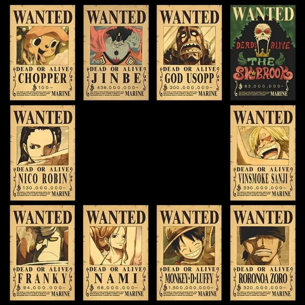 One Piece Bounty Wanted Posters - Persona Heaven