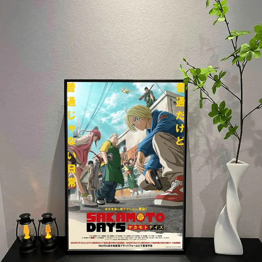 Sakamoto Days Anime Poster – Modern Wall Art For Home & Gifts! - Persona Heaven