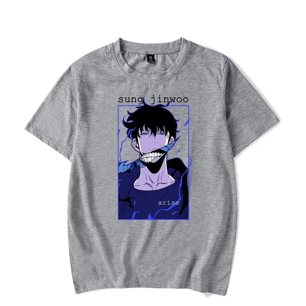 Solo Leveling Sung Jinwoo Retro T-Shirt - Persona Heaven