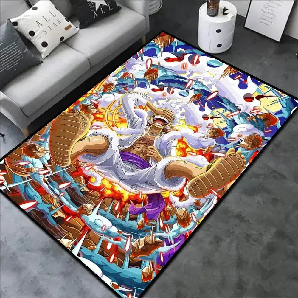 Gear 5 Luffy Area Rugs - Persona Heaven