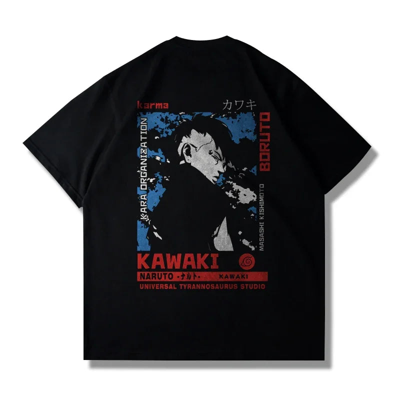 “Naruto & Sasuke Cotton T-Shirt – Unisex Anime Tee for Adults & Kids”