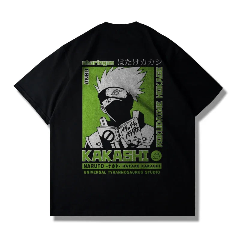 “Naruto & Sasuke Cotton T-Shirt – Unisex Anime Tee for Adults & Kids”