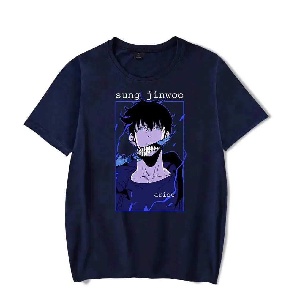Solo Leveling Sung Jinwoo Retro T-Shirt - Persona Heaven