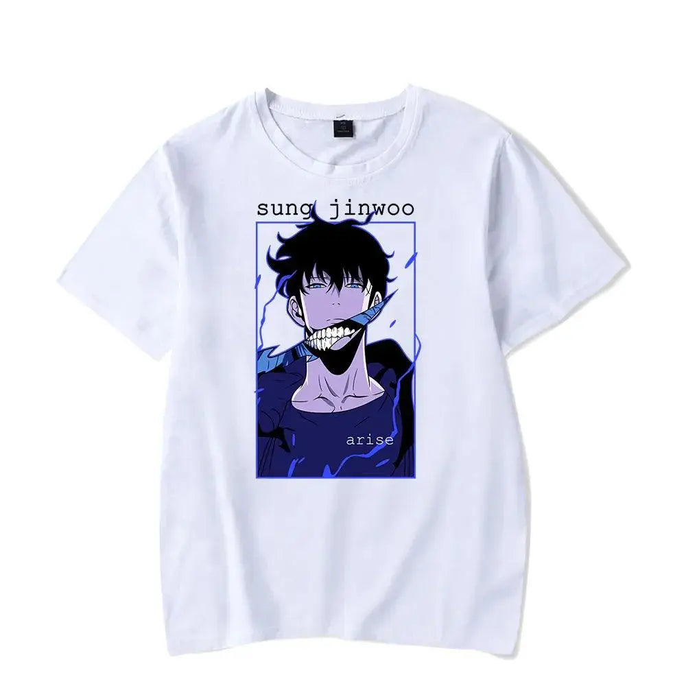 Solo Leveling Sung Jinwoo Retro T-Shirt - Persona Heaven
