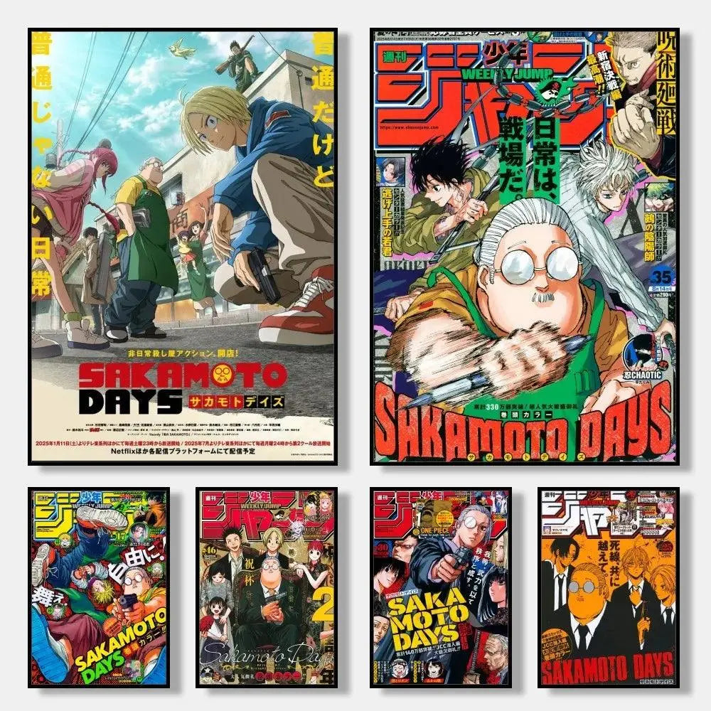 Sakamoto Days Anime Poster – Modern Wall Art For Home & Gifts! - Persona Heaven
