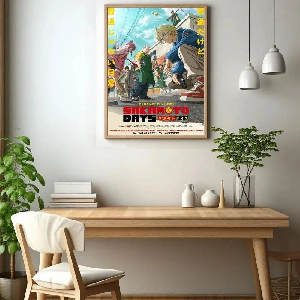 Sakamoto Days Anime Poster – Modern Wall Art For Home & Gifts! - Persona Heaven