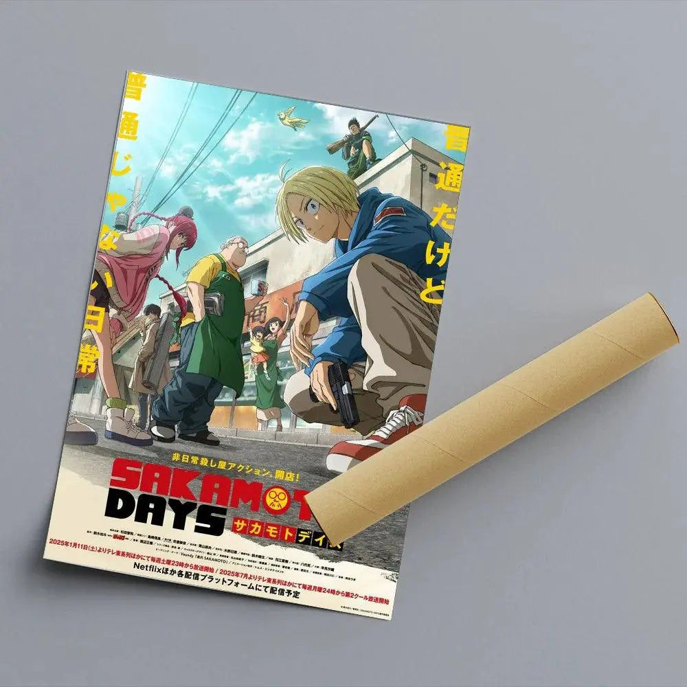 Sakamoto Days Anime Poster – Modern Wall Art For Home & Gifts! - Persona Heaven