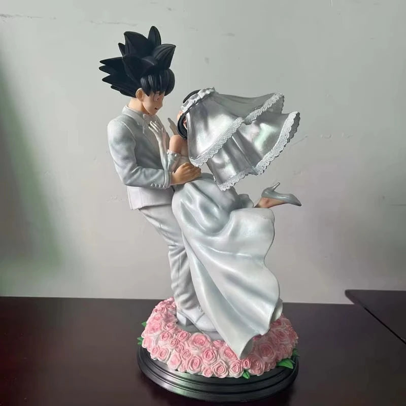 31cm Dragon Ball Figure Z Son Goku Figures Chichi Wedding Version Figurine