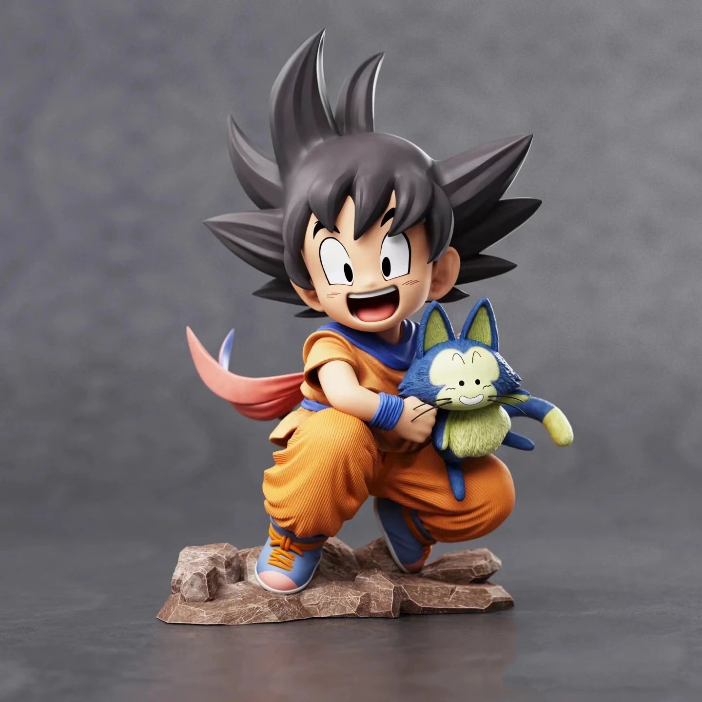 Kid Goku Holding Poole Figurine