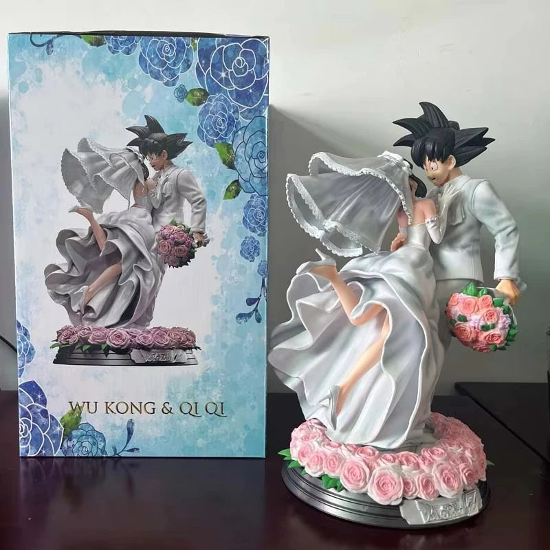 31cm Dragon Ball Figure Z Son Goku Figures Chichi Wedding Version Figurine