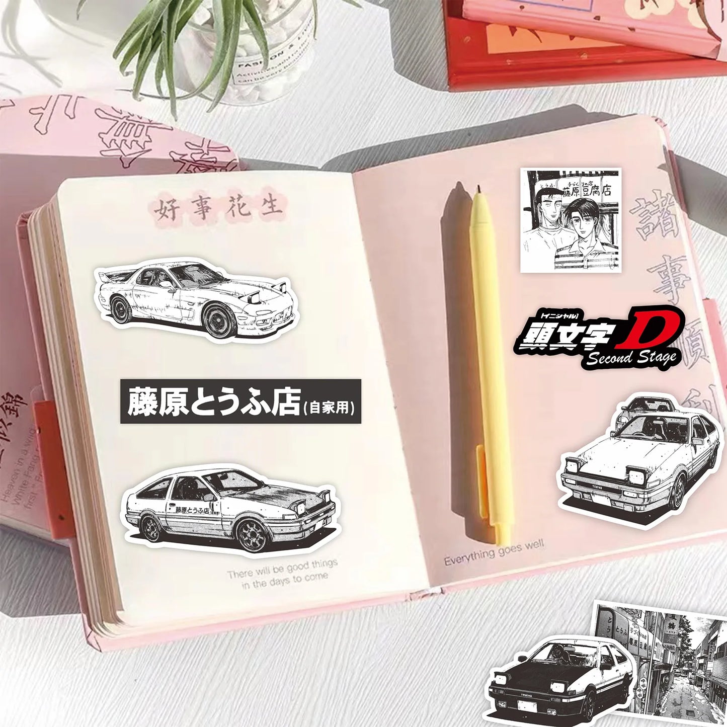 Initial D Anime Stickers