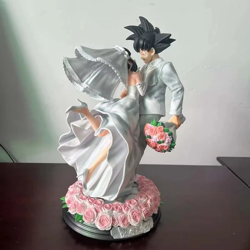 31cm Dragon Ball Figure Z Son Goku Figures Chichi Wedding Version Figurine