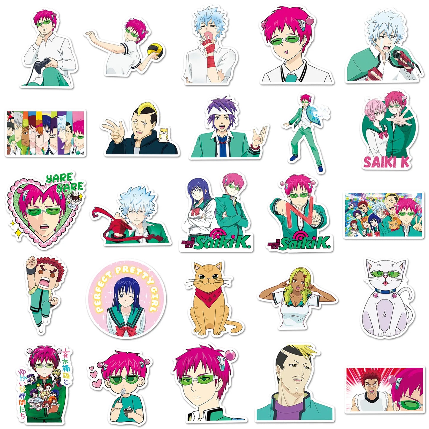 Saiki Kusuo Stickers