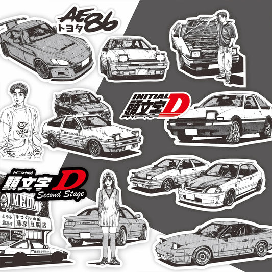 Initial D Anime Stickers