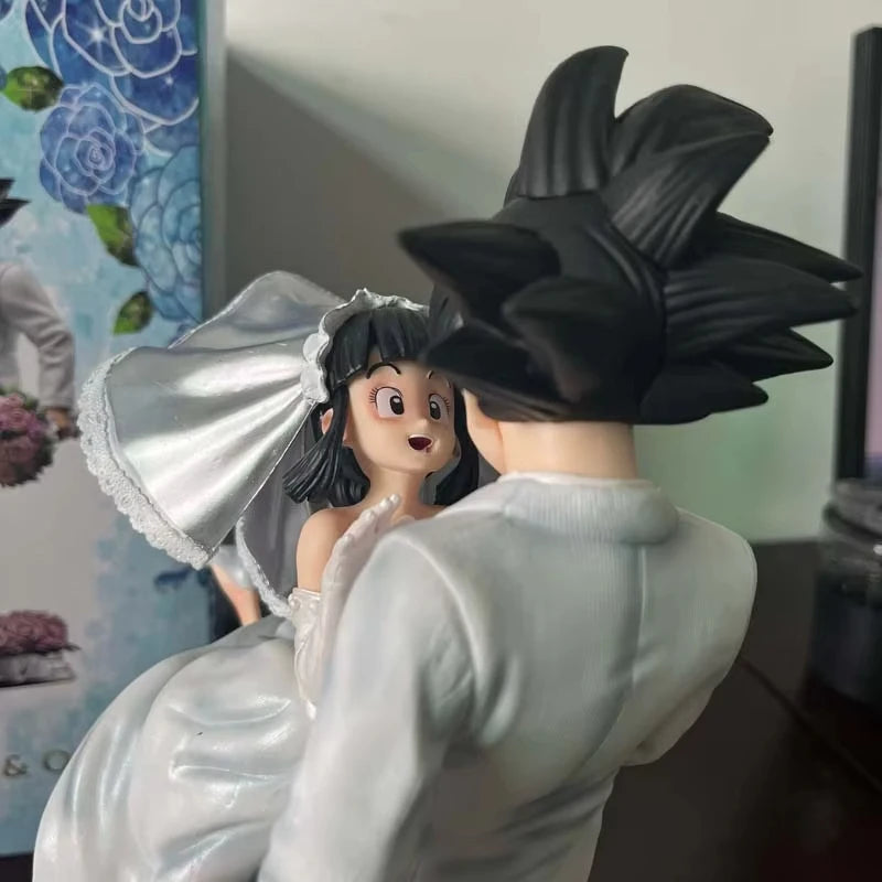 31cm Dragon Ball Figure Z Son Goku Figures Chichi Wedding Version Figurine