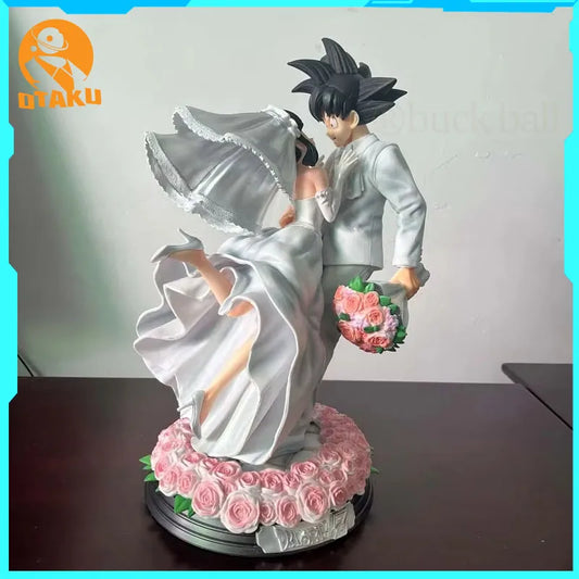 31cm Dragon Ball Figure Z Son Goku Figures Chichi Wedding Version Figurine