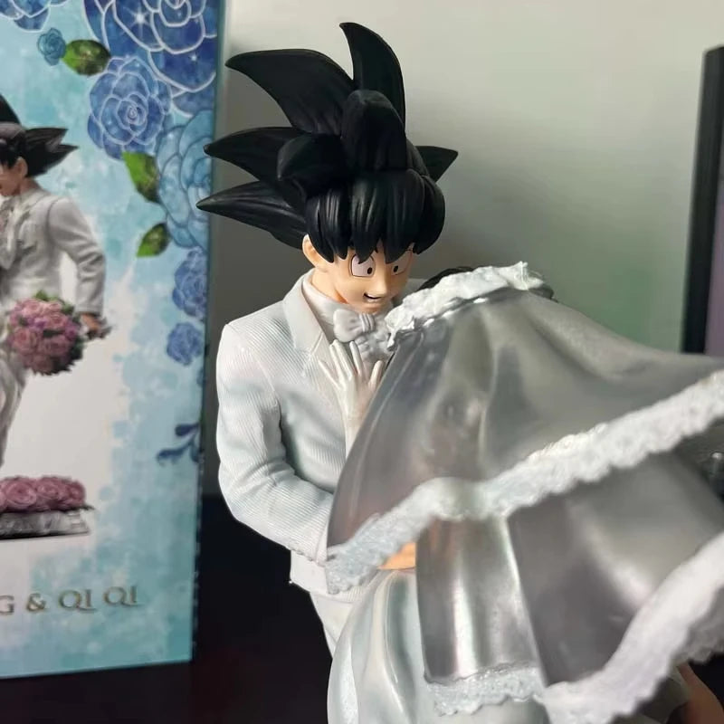 31cm Dragon Ball Figure Z Son Goku Figures Chichi Wedding Version Figurine