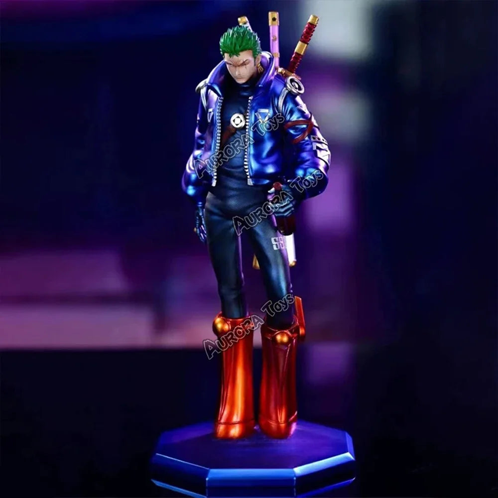 Cyberpunk Zoro Anime One Piece Figure