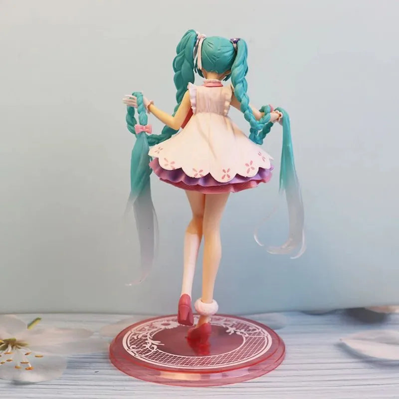 Blue Hair Hatsune Miku Anime Figurine